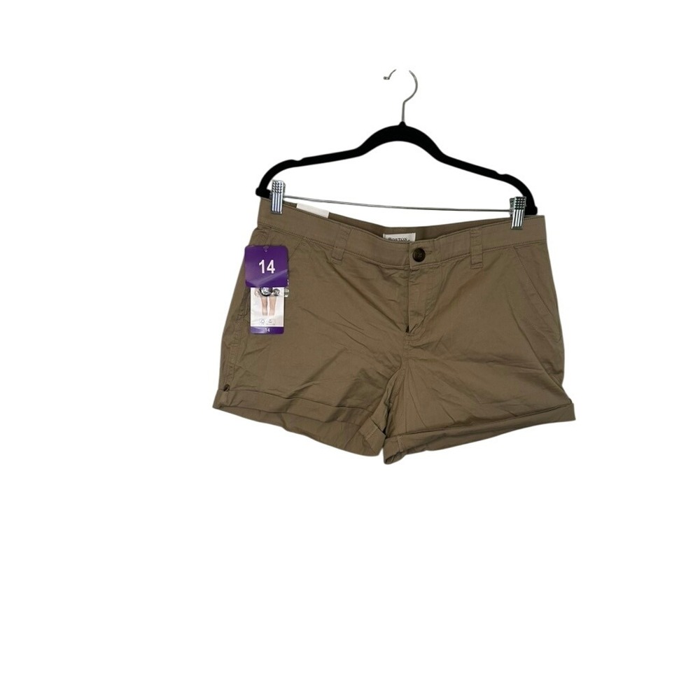 Boston Traders Tan Shorts‎ Womens Size 14 Casual Cuffed Khaki NWT